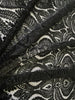 Beautiful Embroidery  LACE fabric BLACK 58" WIDE  [15038]