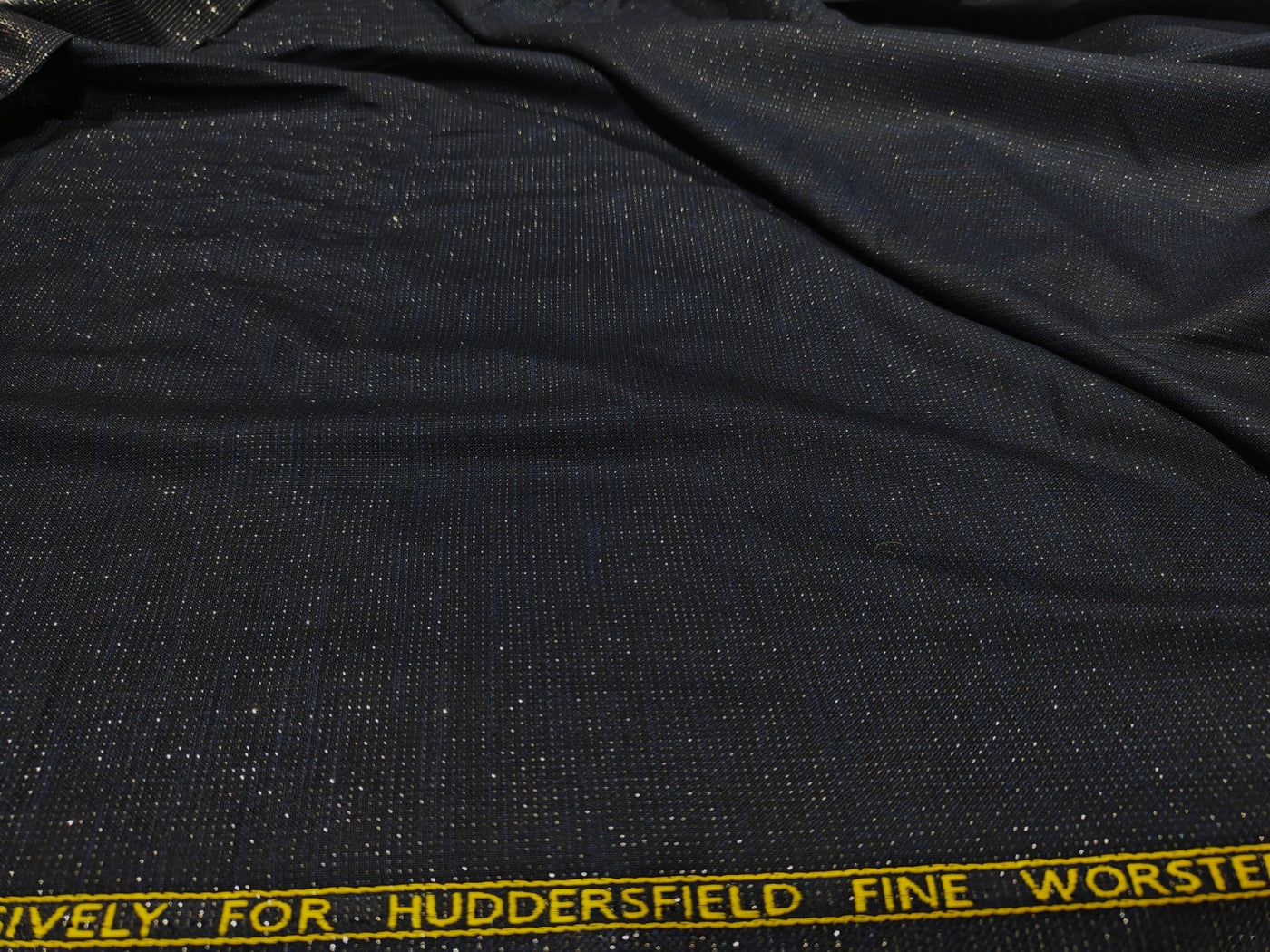 Suiting Billionaire  fabric 82 % sustainable bamboo x 18 % metallic lurex navy blue [17726]