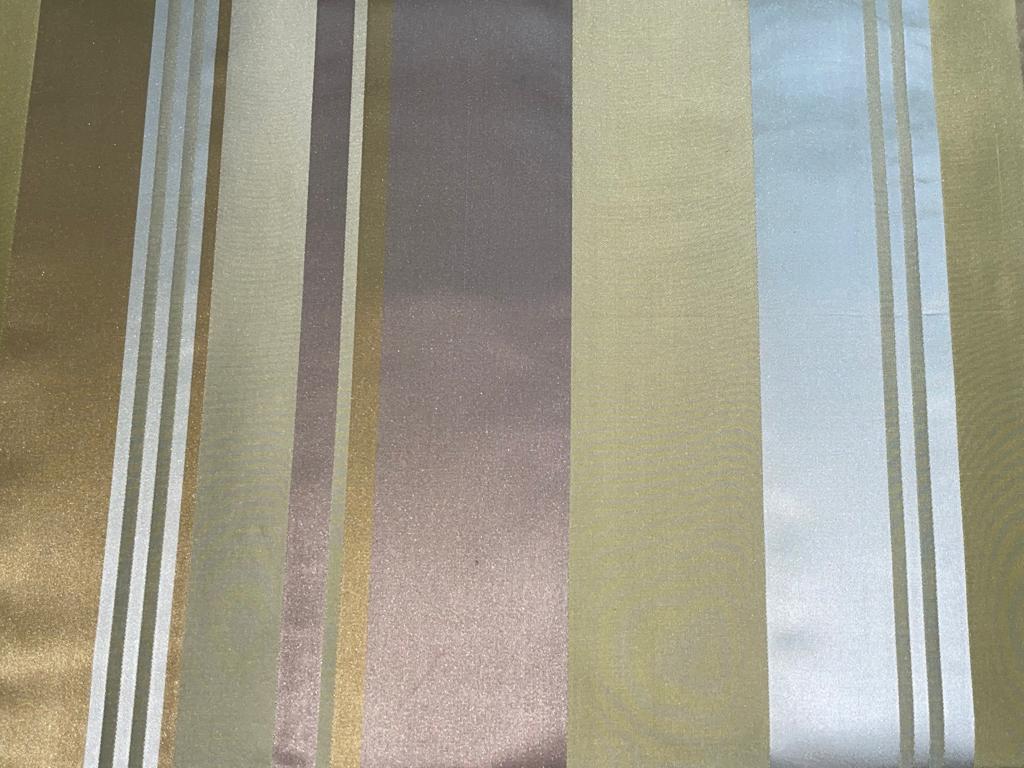 SILK TAFFETA FABRIC SHADES OF GOLD AND ONION PINK WITH SATIN STRIPES 54" wide TAF#S64[1]