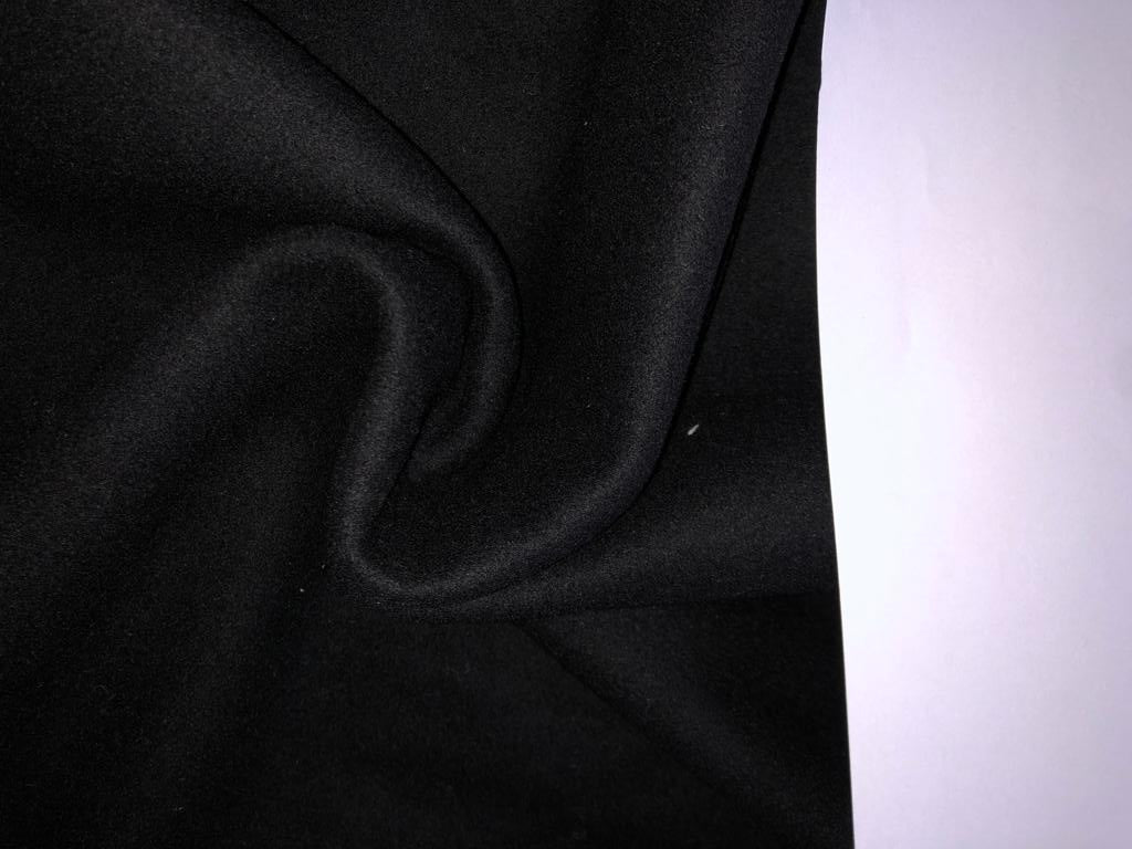 100% WOOL SUITING 54" wide SOLID [15605/06] available in 2 colors [black  and cream]