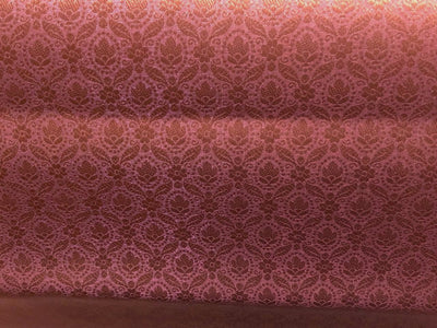 Silk Brocade fabric 44"two tone pink lavender floral jacquard motifsBRO1068[4]