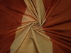 100% SILK TAFFETA Rust Orange & Sand Gold colour stripe FABRIC~Width 54" wide Taf#S41