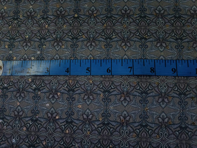 Brocade fabric slate blue and grey color 58" wide BRO892[2]