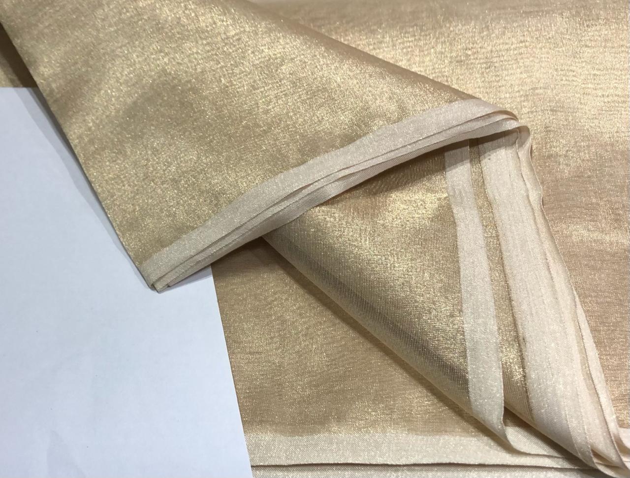 Tissue fabric 44" wide available in 12 colors PURPLE GREEN RUST MAJENTA GOLD SILVER GREY NUDE PINK GREENY GOLD WHITE GOLD GOLD GOLD GOLDEN YELLOW AND  BRONZE