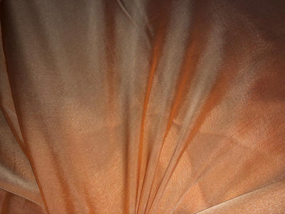 Silk flat chiffon fabric 54"2tone available in 3 colors blue x pink, orange x pink and peach x green
