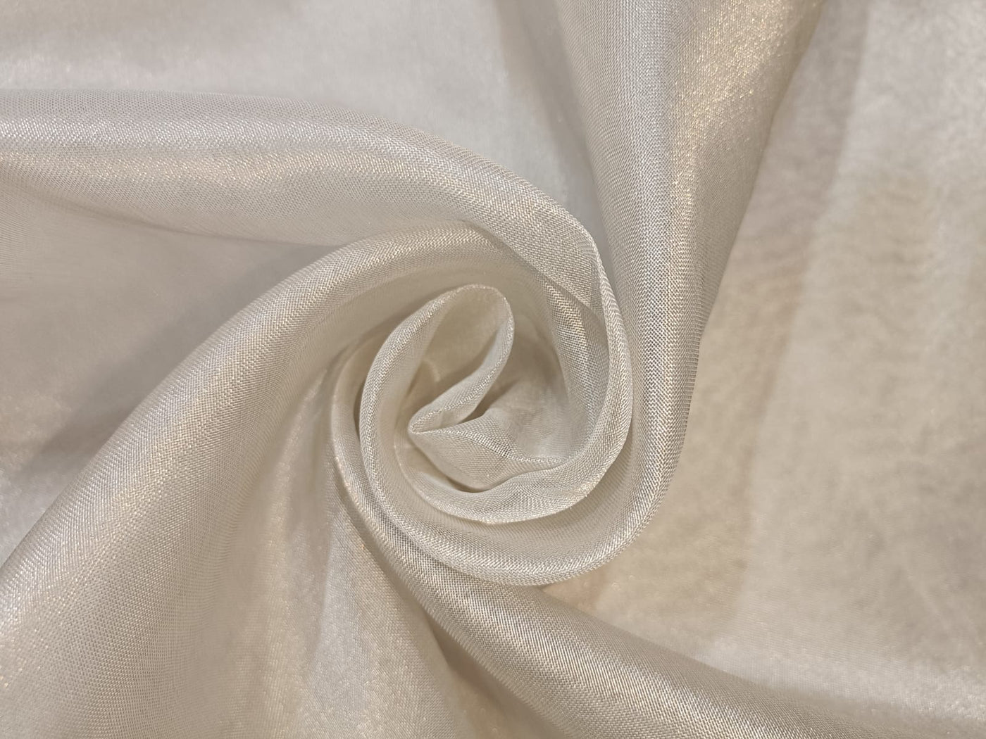 Silk Sheer  Glitter metallic tissue fabric available in two colors silver and gold