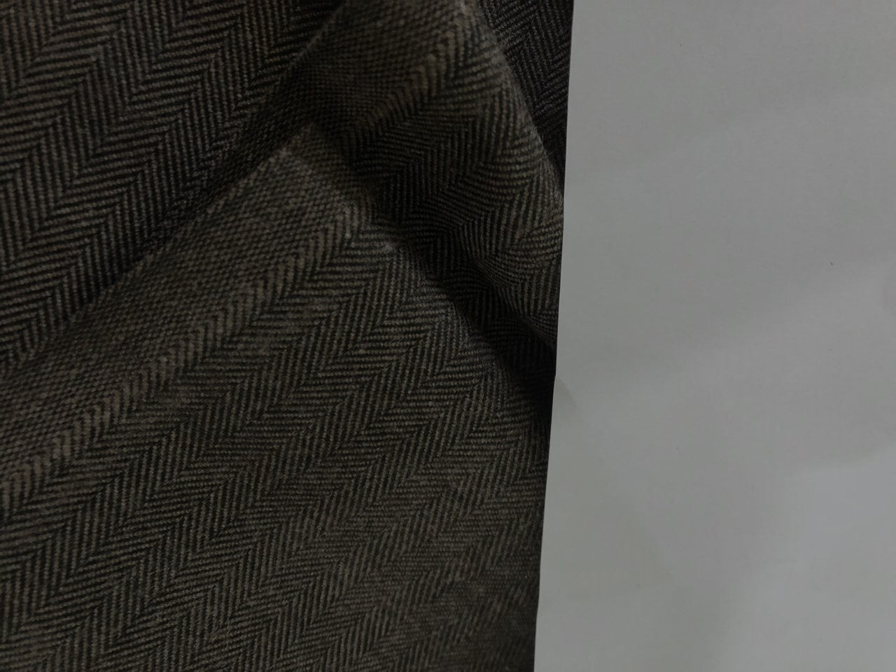 Viscose polyester blended suiting herringbone weave 58 inches wide 147 cms available in navy and brown