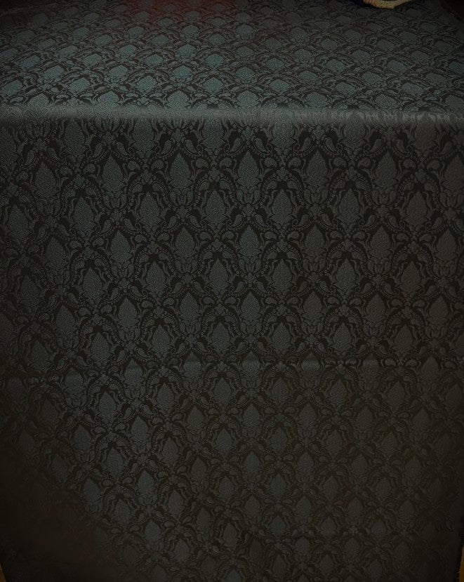 Silk Brocade fabric 44"self  floral  jacquard  available in 3 colors burgandy ,deep blue almost black and dark green BRO1065