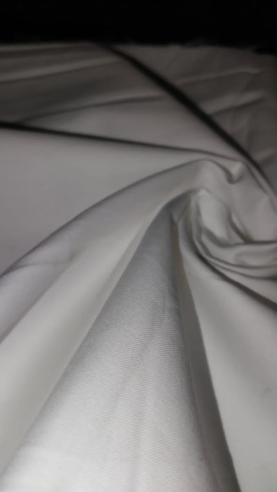 100% EGYPTIAN COTTON WHITE color FABRIC 115 inches /294 cms wide [15375]