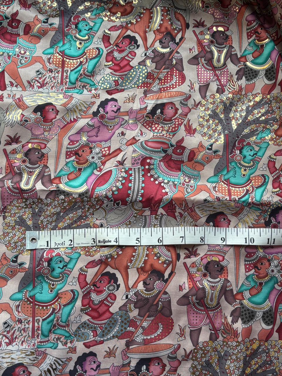 Modal Satin Digital Foil Print 44" available in 3 prints Indian classic ,grey floral and snake skin floral [18607/08/09]