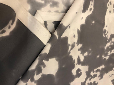 Polyester lycra Digital Camouflage Print Dress fabric 58 Inches wide available in white and charcoal grey [18550/51]