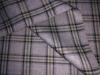 Tweed Suiting Heavy weight premium Fabric Plaids 58" wide available in 4 styles GREY/ BLACK/ GREEN PLAIDS LIGHT BROWN / DARK BROWN/ BLACK PLAIDS BLACK AND GREY PLAIDS CHARCOAL GREY/BLACK/BROWN PLAIDS[15692-15695]