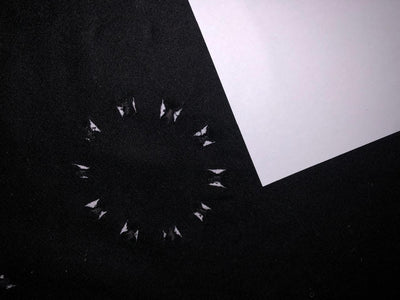 SILK  WOOL EMBROIDERY 54" wide BLACK  [16961]