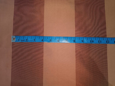 Silk taffeta rich pale orange stripes-4 inch 54&quot; wide Taf#S53[2]