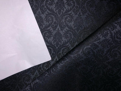 Brocade fabric 44" wide BRO933 available in 10 colors RUSTY ORANGE/MUSTARD BROWN/ TEAL BLUE/INK BLUE/ BLACK GREY /BRIGHT YELLOW /EMERALD GREEN/ROYAL BLUE/RED WINE AND PARROT GREEN