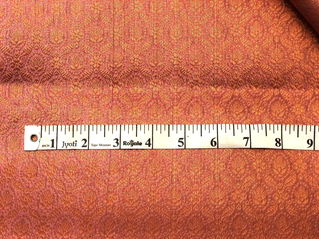 Silk Brocade fabric 44"two tone pink lavender floral jacquard motifsBRO1068[4]