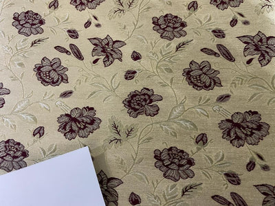 Silk Brocade fabric BURGUNDY AND GOLD 58" wide BRO902[3]