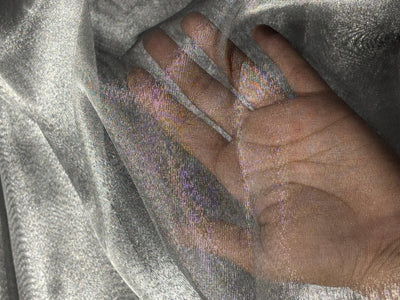 Tissue fabric 44" wide silver grey [17802]