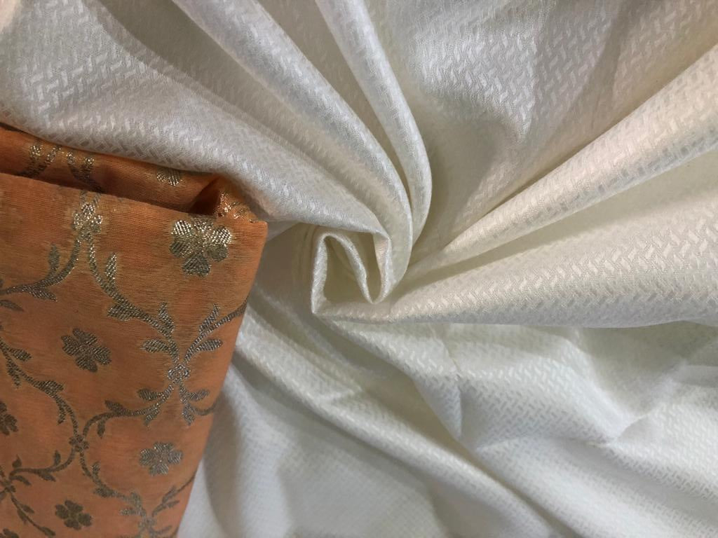 100% NATURAL sugarcane/ banana FIBRE fabric White color 58" wide dyeable [15710-15713]
