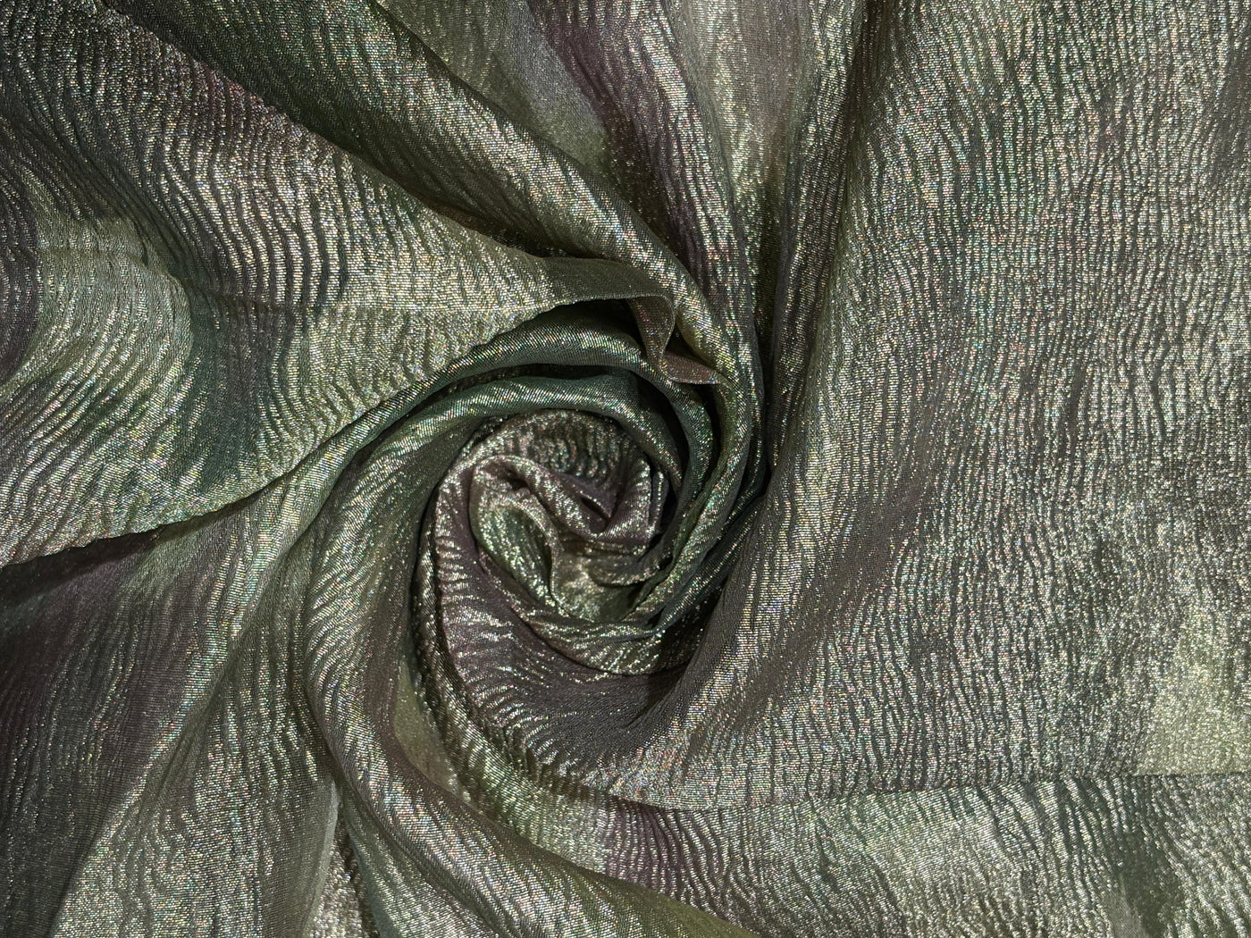 Tissue Crushed shaded ,shades of green pink and gold [17801]