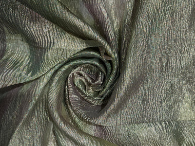 Tissue Crushed shaded ,shades of green pink and gold [17801]