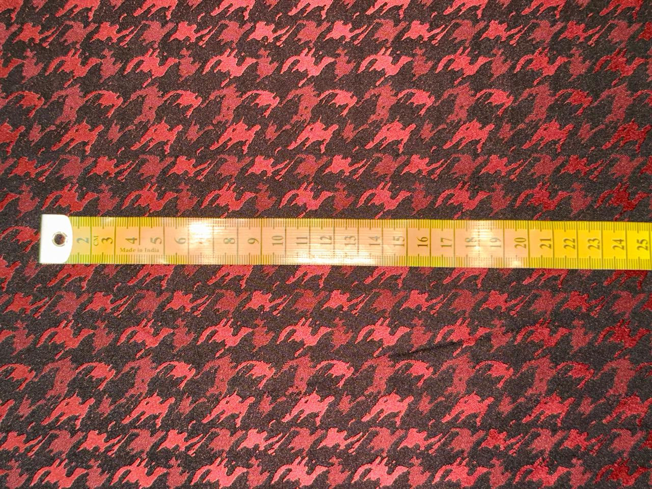 Embossed Houndstooth Polyester Lycra fabric 58"[18482/3]