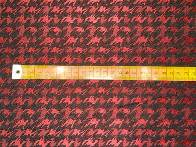 Embossed Houndstooth Polyester Lycra fabric 58"[18482/3]