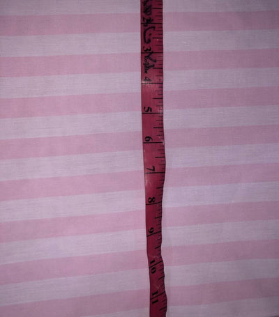 100% Cotton Poplin 58" wide pink stripes available in 2 shades light and bright [17809/810]