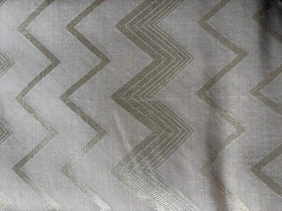 Silk Brocade fabric 44" golden cream with subtle gold geometric triangle jacquard  BRO1064[5]
