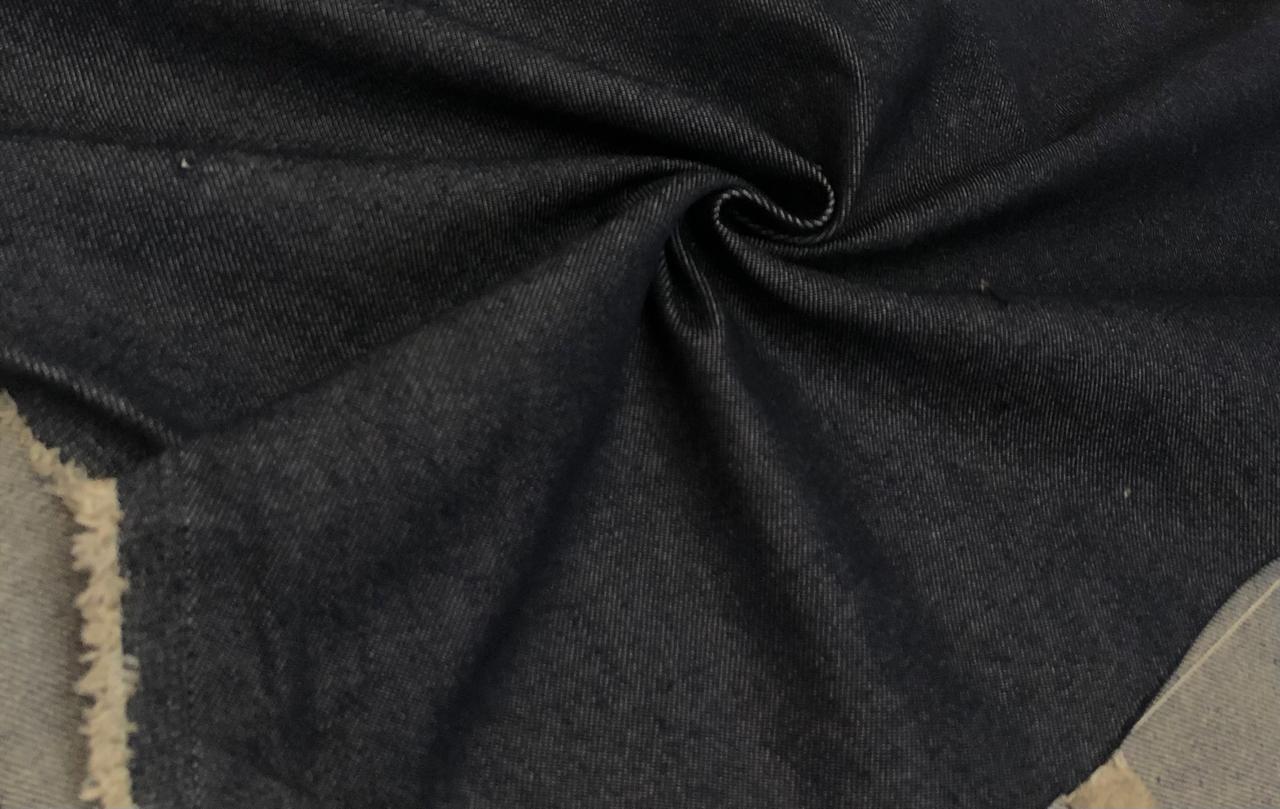 100% Cotton Denim lycra stretch  Fabric mid night blue  58" wide [18542]