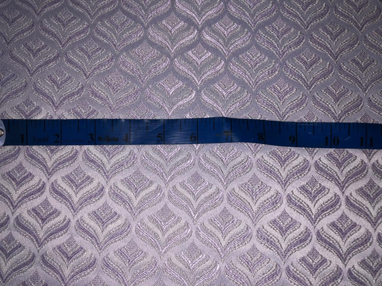 Silk Brocade fabric 56" lilac jacquard  with subtle metallic silver BRO1062[1]