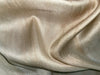 100% TUSSAR GEORGETTE SATIN SILK NATURAL COLOR FABRIC 44" WIDE [15538]