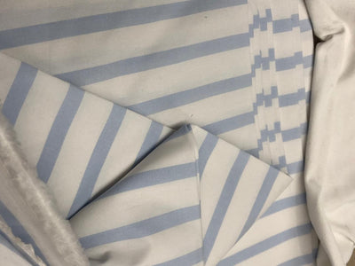 100% Cotton 58" wide available in 3 different blues pastel blue/white , navy/red/white , and blue/navy