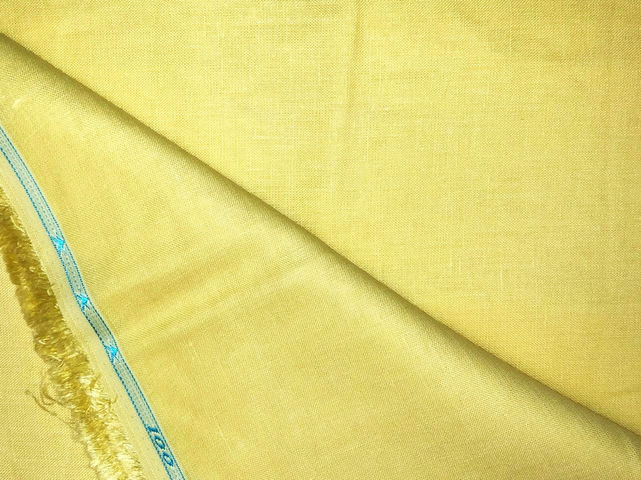 100% linen 40 LEA 58"wide available in 3 colors teal blue , teal green and lemon yellow [18530/31/32]