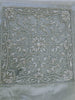 ZARDOSI EMBROIDERED SILVER MOTIF 10" X `10" available in 5 designs
