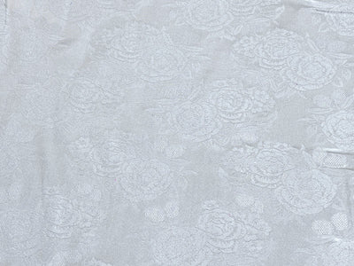 Silk  Satin JACQUARD IVORY WHITE 44" wide available in abstract,floral,roses,waves and triangles jacquard  designs