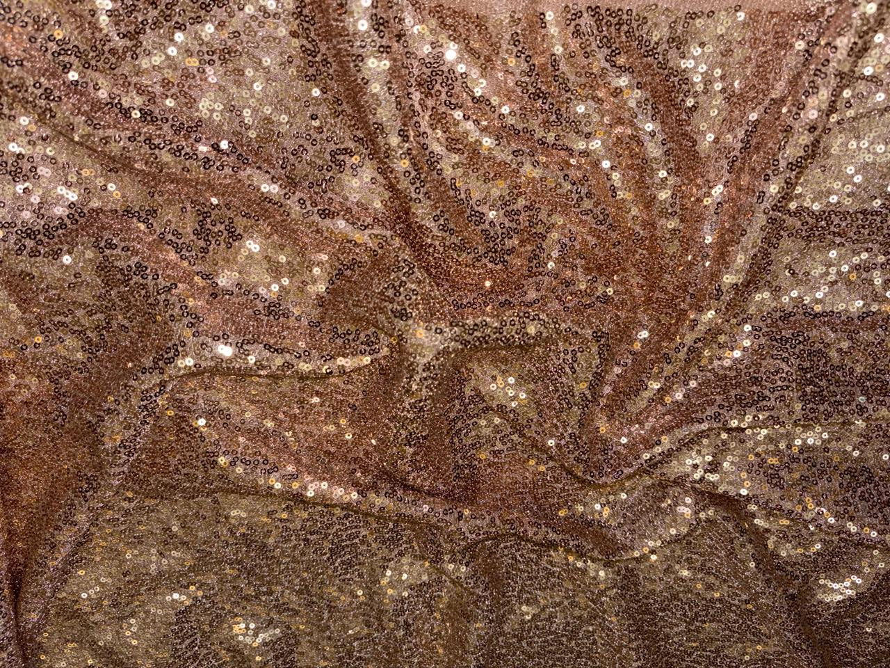 Net Fabric with sequin blush pink  58'' wide [18599]