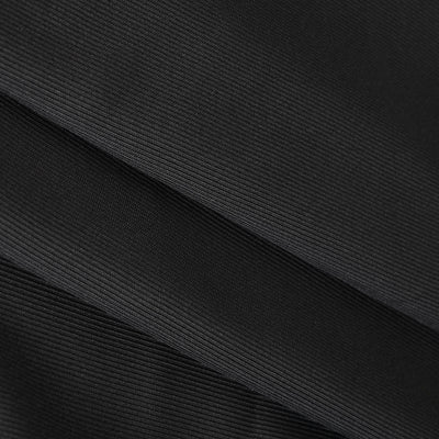 100% Silk Twill BLACK fabric 80 Grams 44" wide 93.83 momme [18579]