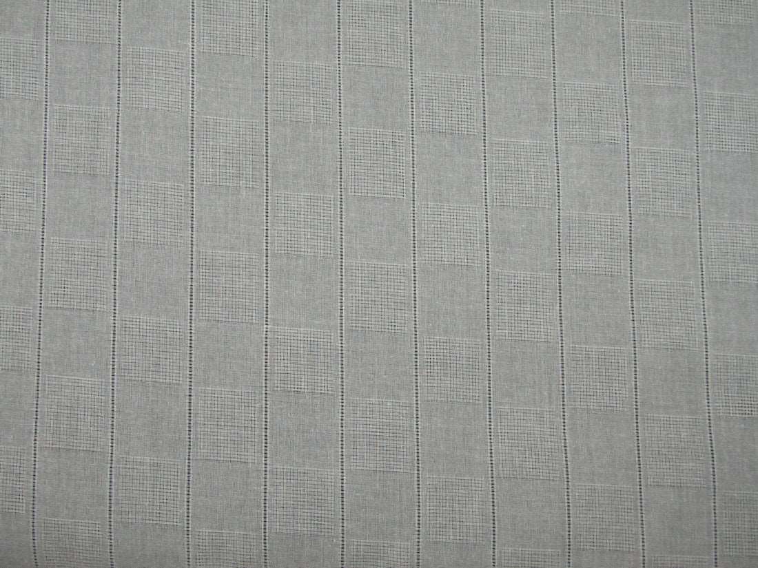100% 2/100's x 2/100's pure cotton voile plaids white colour 58&quot; wide Dyeable