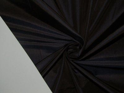 100% Pure Silk Taffeta iridescent navy x brown color 54" wide TAF329ROLL