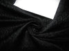 SILK BROCADE FABRIC Jet Black COLOR 44" WIDE BRO364[4]