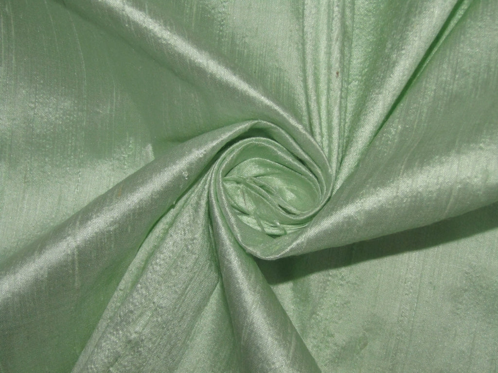 100% Pure Silk Dupion Fabric MINT color 44" wide MM51[6]