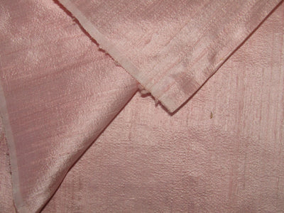 100% Pure SILK Dupioni FABRIC PASTEL PINK color 54" with slubs MM95[3]