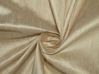 100% pure silk dupioni fabric BEIGE 54" wide with slubs by the yard MM23[6]