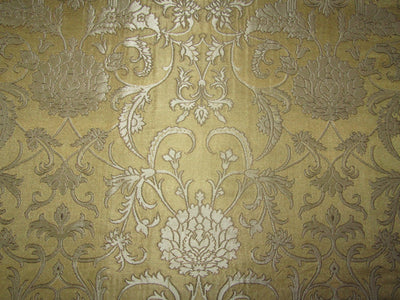 Silk Brocade Fabric Metallic Gold,Cream & Gold color 44" wide BRO253[1] available for bulk preorder