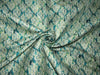 Silk Spun Brocade fabric Green Ivory color 44" wide BRO881[1]