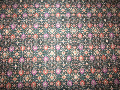 Silk Spun Brocade fabric green .pink, orange color 44" wide BRO881[3]