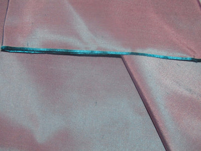 100% Pure SILK TAFFETA FABRIC Peacock blue x Pink Shot color RAPIER PREMIUM QUALITY 54" wide TAF332[2]