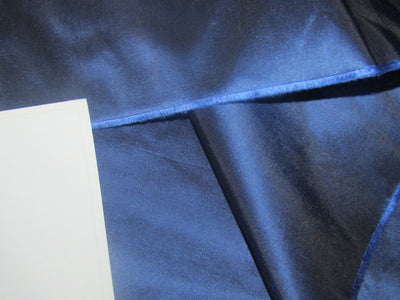 100% Pure SILK TAFFETA FABRIC Deep Blue color RAPIER PREMIUM QUALITY 54" wide TAF66[6]