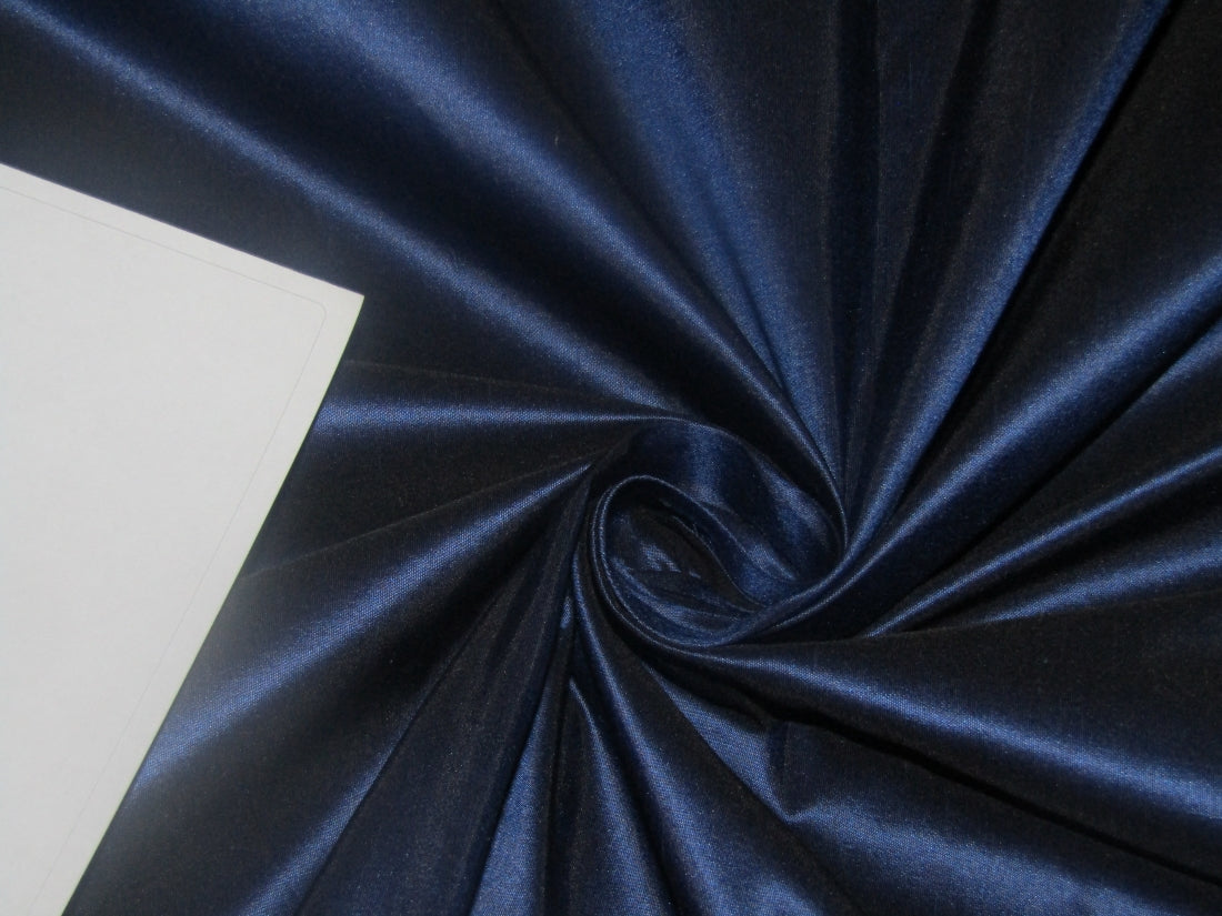 100% Pure SILK TAFFETA FABRIC Deep Blue color RAPIER PREMIUM QUALITY 54" wide TAF66[6]